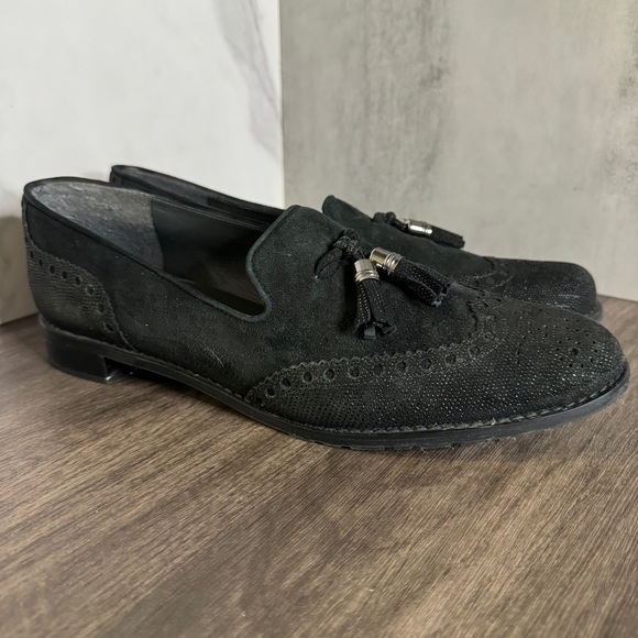Stuart Weitzman Guything Tassel Loafers Black size 9.5 - Picture 8 of 9